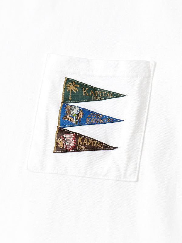 Kapital 20 Jersey Pennant Ringer T-shirt (4 flags) Tee