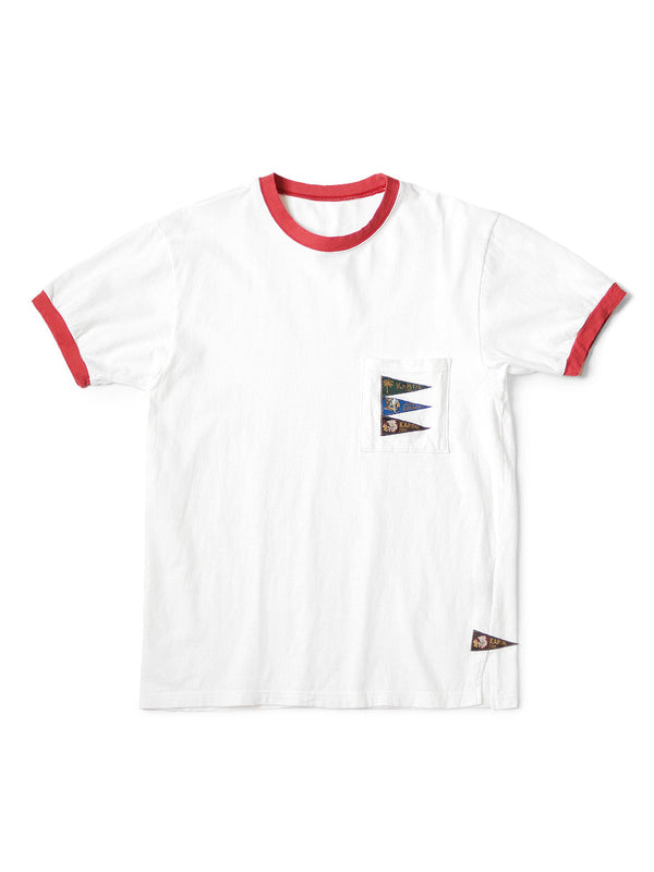 Kapital 20 Jersey Pennant Ringer T-shirt (4 flags) Tee