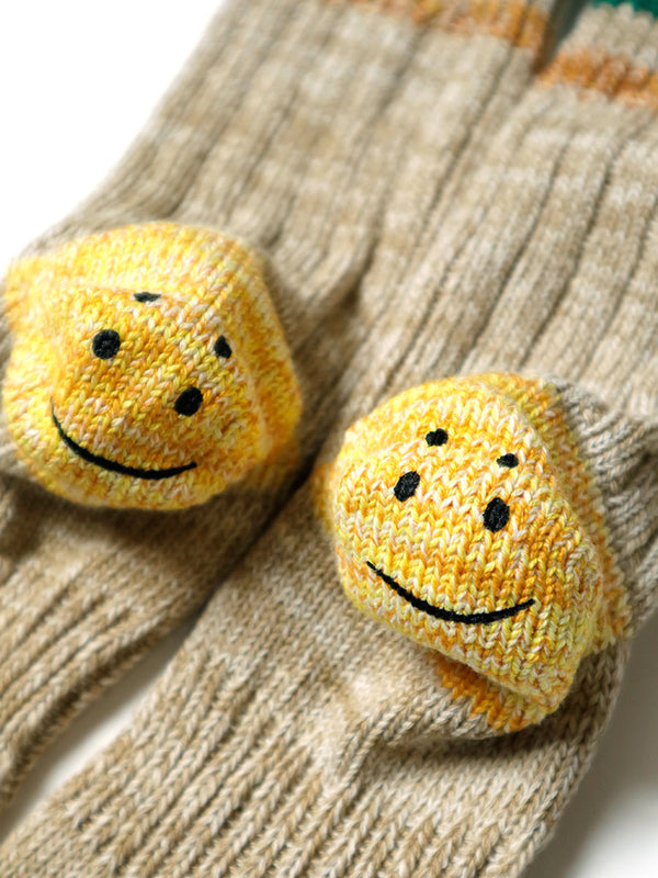 Kapital 60 Strands Heather Ivy Rainbowy Happy Heel Hold Socks