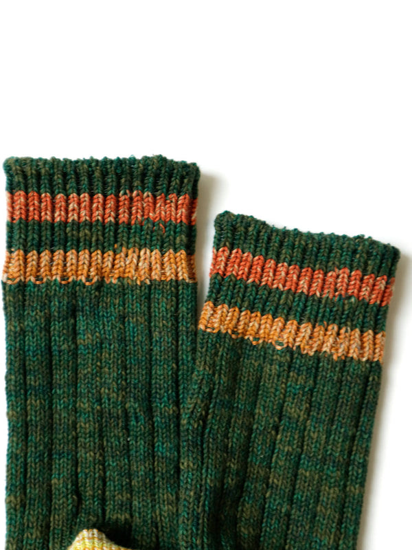 Kapital 60 Strands Heather Ivy Rainbowy Happy Heel Hold Socks