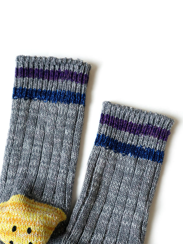 Kapital 60 Strands Heather Ivy Rainbowy Happy Heel Hold Socks