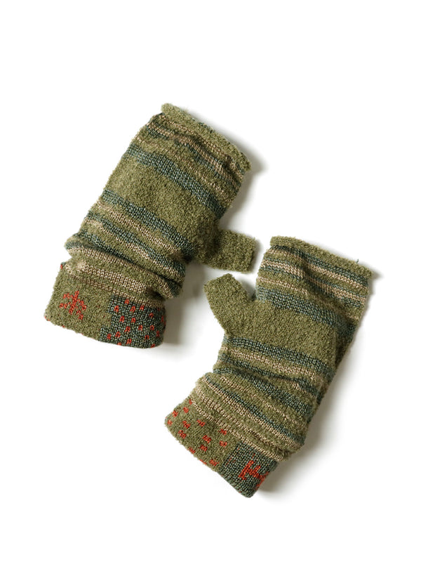 Kapital Gabbeh Patchwork 2 Way Mittens