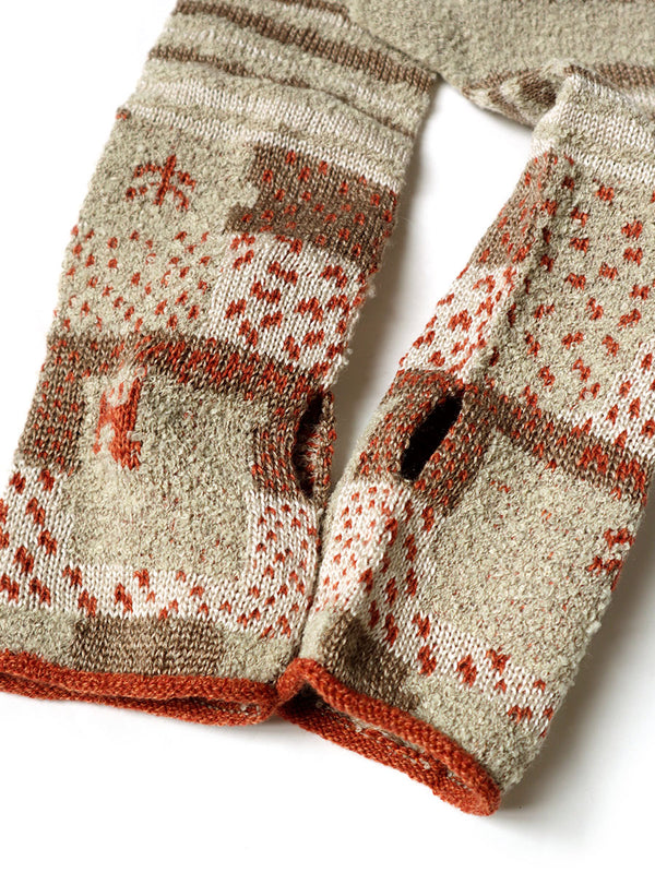 Kapital Gabbeh Patchwork 2 Way Mittens