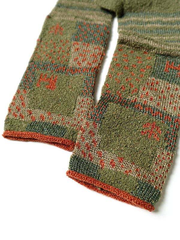 Kapital Gabbeh Patchwork 2 Way Mittens