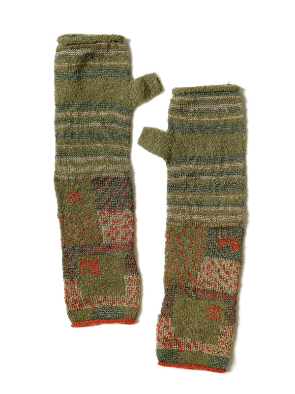 Kapital Gabbeh Patchwork 2 Way Mittens