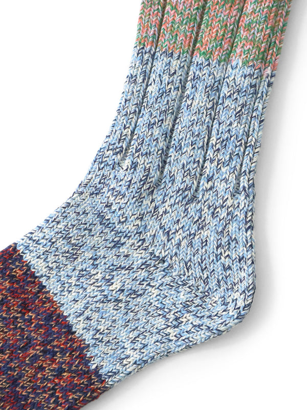 Kapital 56-ply Asymmetrical Van Gogh Heathered Socks