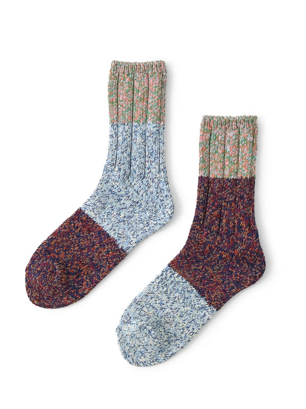 Kapital 56-ply Asymmetrical Van Gogh Heathered Socks