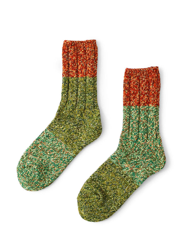 Kapital 56-ply Asymmetrical Van Gogh Heathered Socks