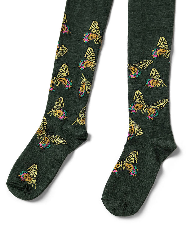 Kapital 200-ply Wool Butterfly Tights Socks