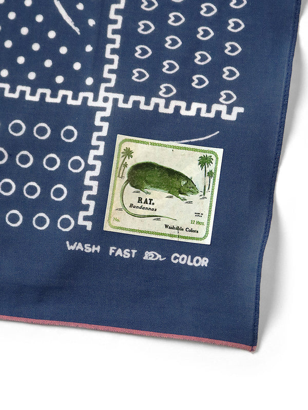 Kapital fastcolor Selvedge bandana (MIRRORED FUJI)