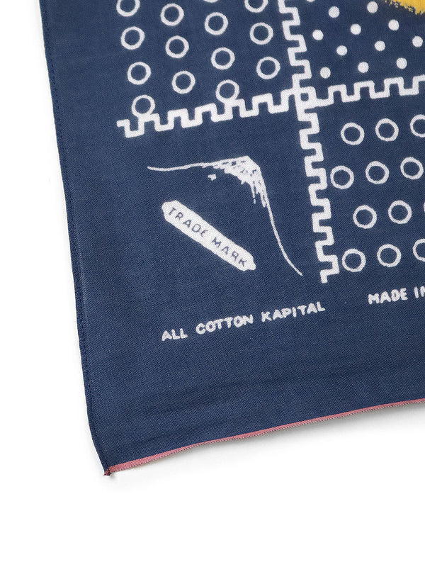 Kapital fastcolor Selvedge bandana (MIRRORED FUJI)