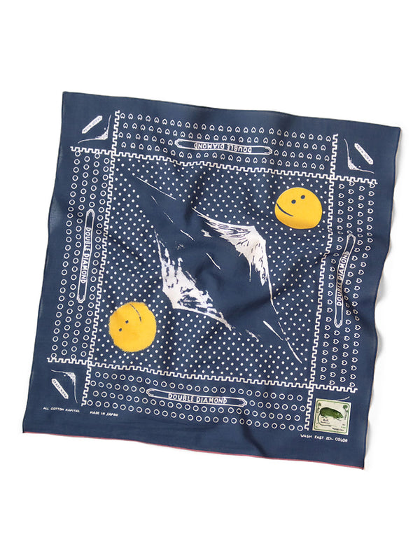 Kapital fastcolor Selvedge bandana (MIRRORED FUJI)