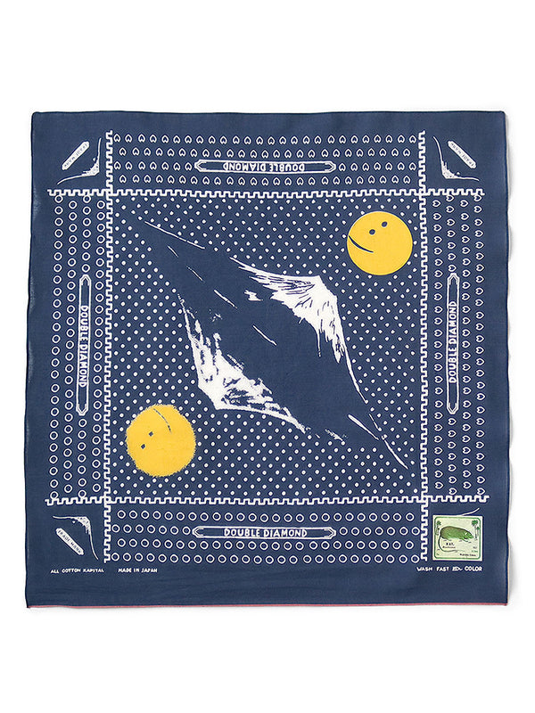 Kapital fastcolor Selvedge bandana (MIRRORED FUJI)