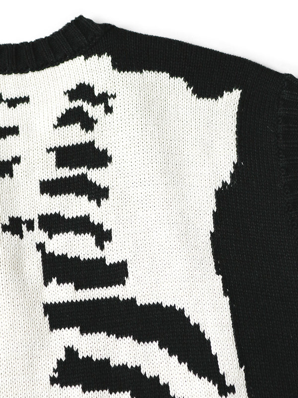 Kapital 5G cotton knit BONE vest