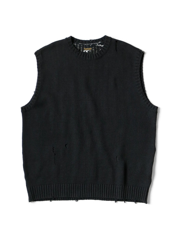 Kapital 5G cotton knit BONE vest – HARUYAMA