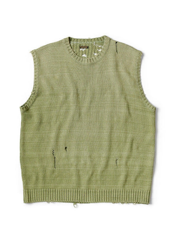 Kapital 5G cotton knit BONE vest – HARUYAMA