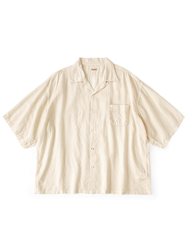 Kapital Soft Linen Open Collar Big Shirt