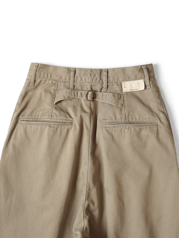 ★新品★HIGH WAIST CHINO PANTS KAPITAL Chino High Waist NIME Pants Khaki | HAVEN