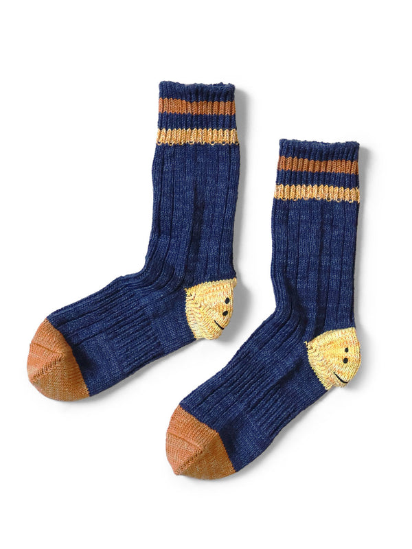 Kapital 60-strand heathered IVY RAINBOWY HAPPY HEEL hold socks
