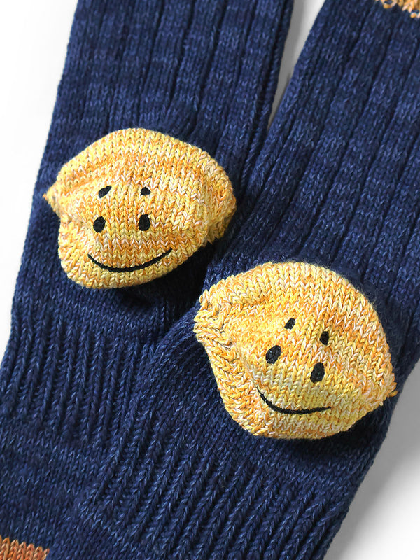 Kapital 60-strand heathered IVY RAINBOWY HAPPY HEEL hold socks