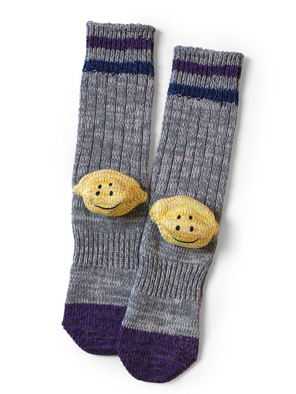 Kapital 60-strand heathered IVY RAINBOWY HAPPY HEEL hold socks