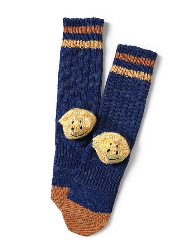 Kapital 60-strand heathered IVY RAINBOWY HAPPY HEEL hold socks
