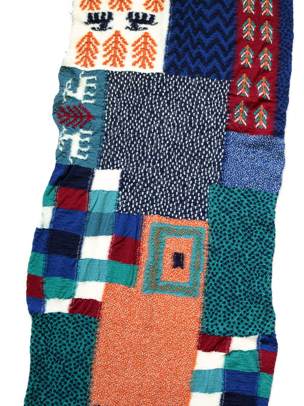 Kapital felted wool village gabbeh scarf muffler