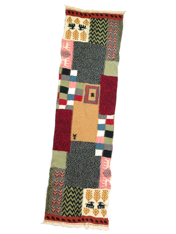 Kapital felted wool village gabbeh scarf muffler