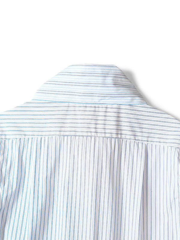 Kapital cotton striped bowtie pub shirt (long sleeve)