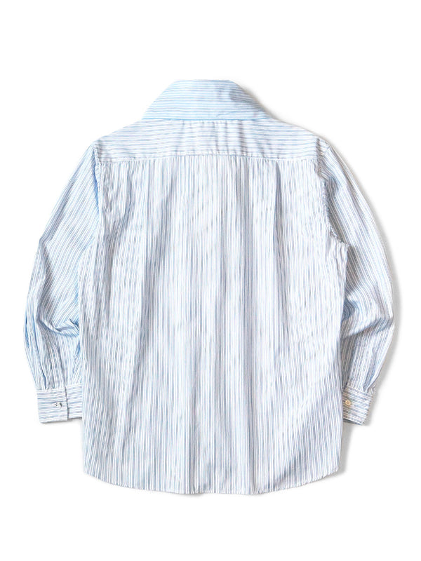 Kapital cotton striped bowtie pub shirt (long sleeve)