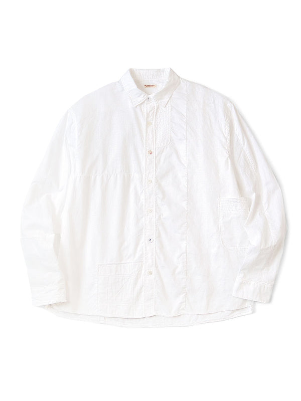 Kapital cotton x linen patchwork Kathmandu shirt long sleeve