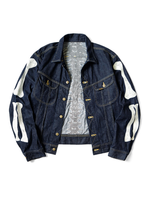 Kapital 11.5oz Denim bone Mexican Tuxedo Westerner Jacket