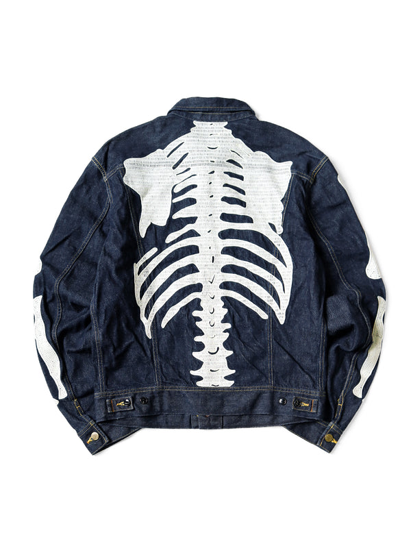 Kapital 11.5oz Denim bone Mexican Tuxedo Westerner Jacket