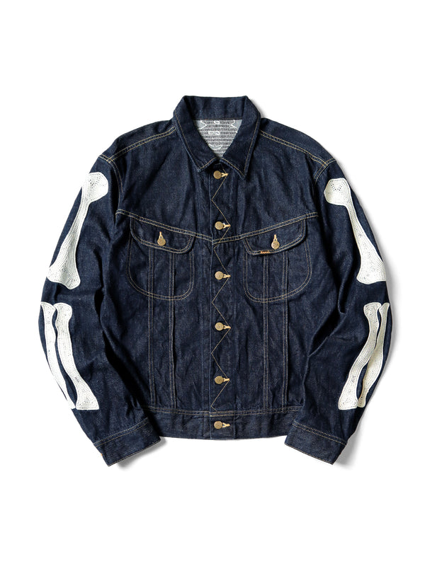 Kapital 11.5oz Denim bone Mexican Tuxedo Westerner Jacket