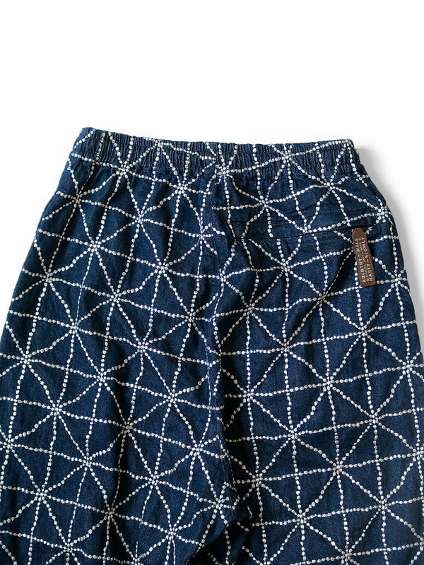 Kapital 8oz Denim Easy Pants with FOLK-DOJO Embroidery