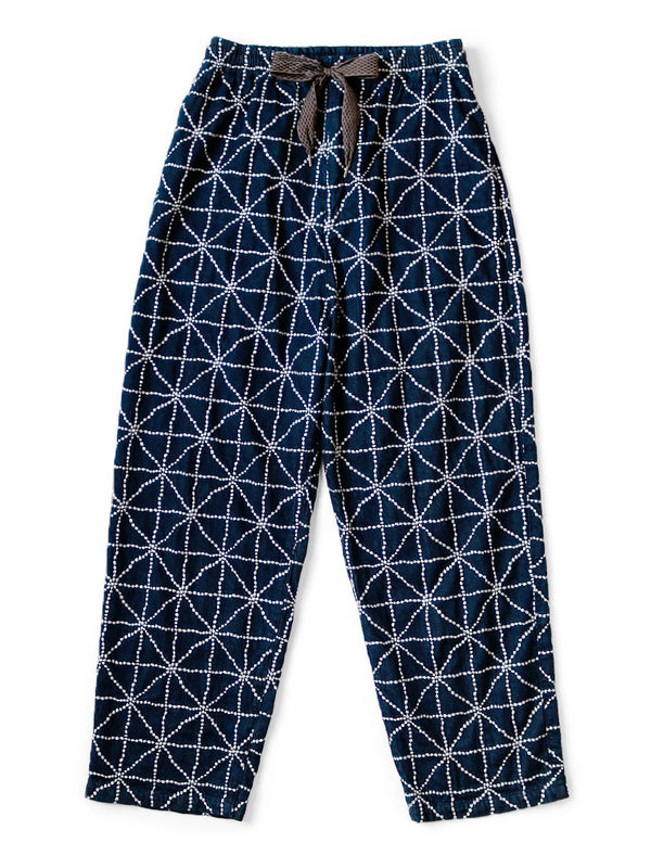 Kapital 8oz Denim Easy Pants with FOLK-DOJO Embroidery