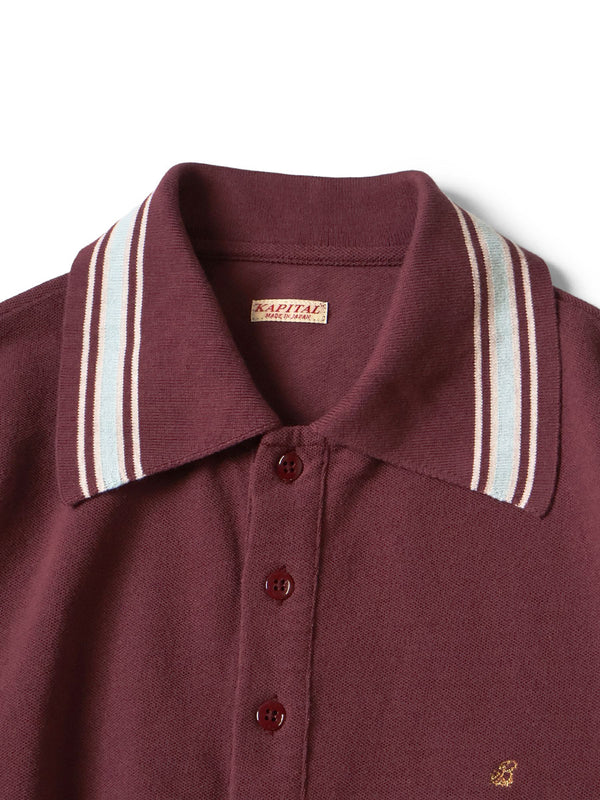 Kapital Kanoko Rangle Collar Retro Polo Shirt