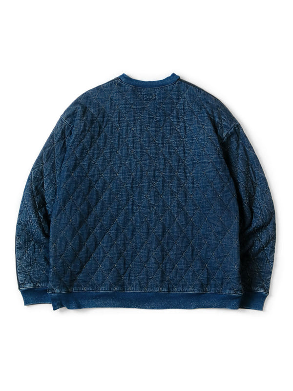 Kapital fleece x denim quilting 2TONE BIG sweatshirt sweater