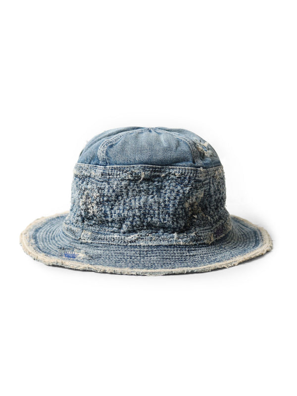 Kapital 11.5oz Denim Old Man and the Sea Hat (Distressed Remake)