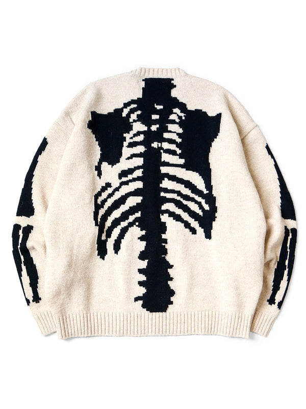 Kapital 5G Wool BONE Crew Sweater