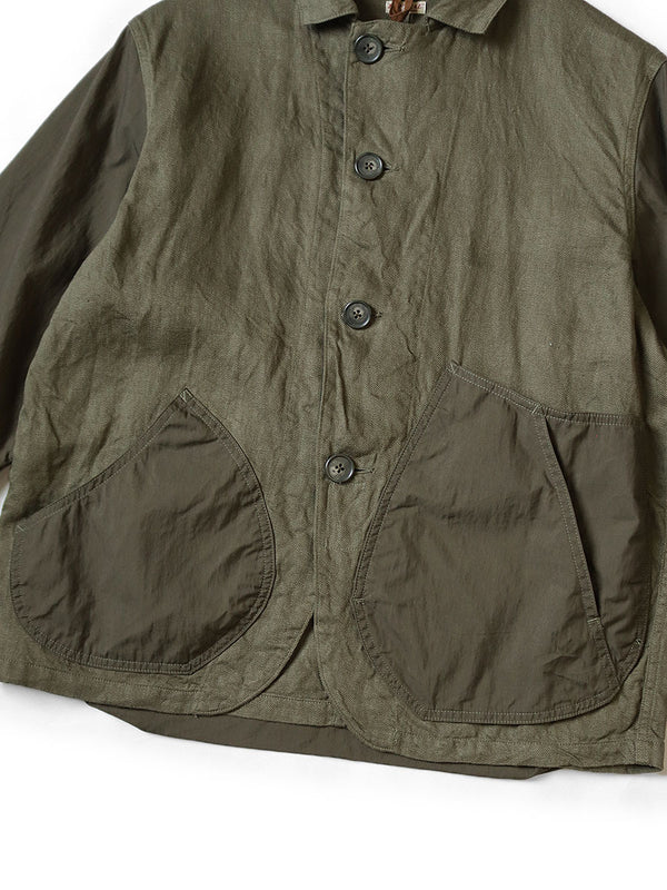 Kapital Linen Chino Cloth x Gabardine Ringo Man Coverall Jacket