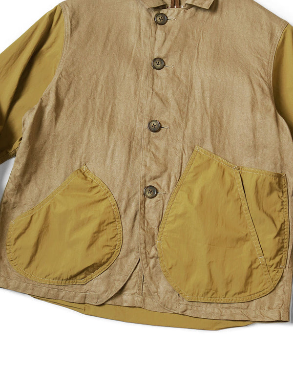 Kapital Linen Chino Cloth x Gabardine Ringo Man Coverall Jacket