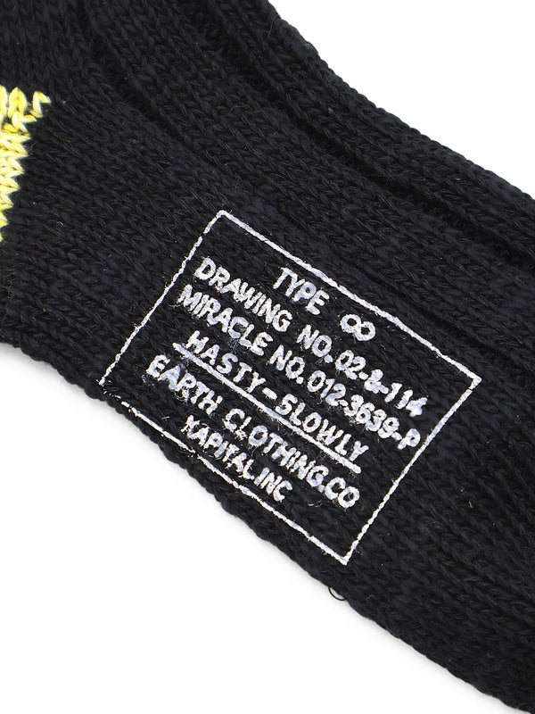 Kapital 56-ply MA-1 RAINBOWY HAPPY HEEL Socks