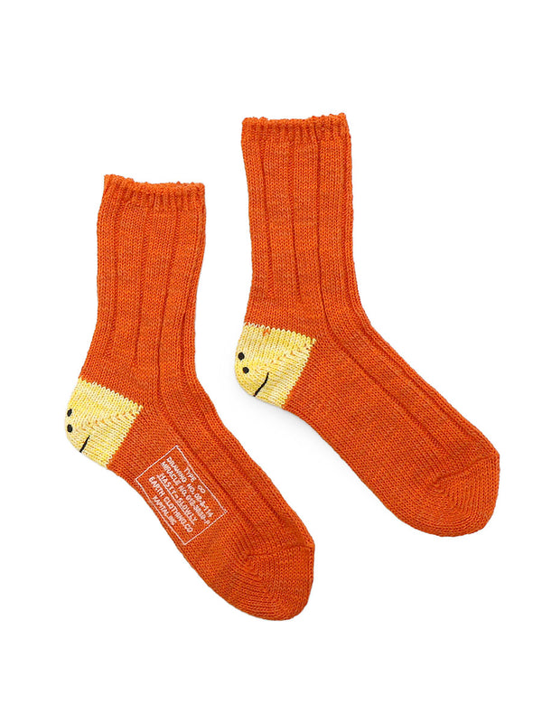 Kapital 56-ply MA-1 RAINBOWY HAPPY HEEL Socks