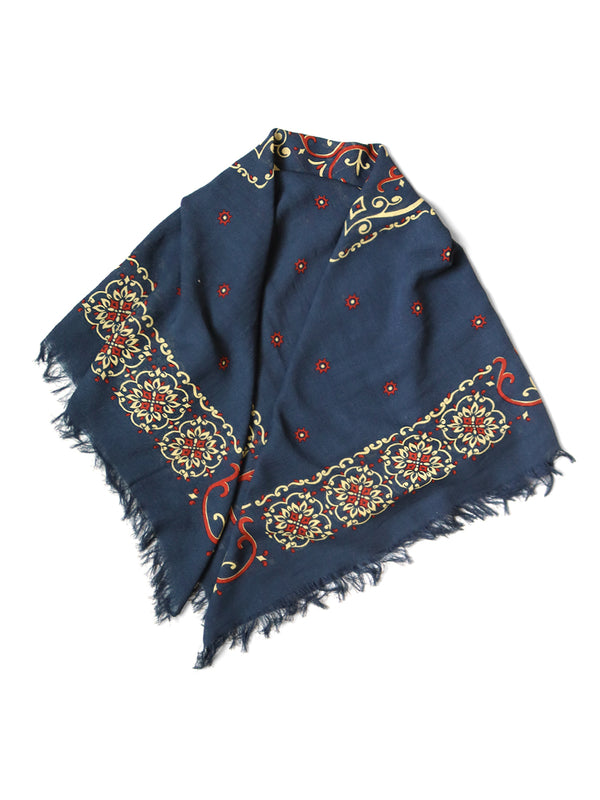 Kapital Linen Rayon Fringe Stole (Habananaja) muffler
