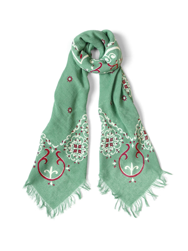 Kapital Linen Rayon Fringe Stole (Habananaja) muffler