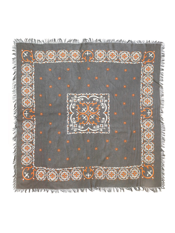 Kapital Linen Rayon Fringe Stole (Habananaja) muffler