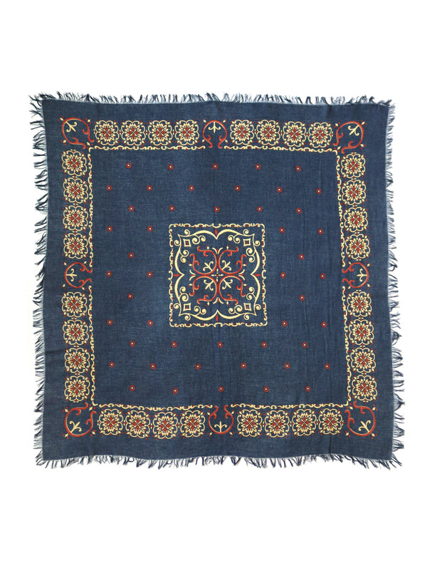 Kapital Linen Rayon Fringe Stole (Habananaja) muffler