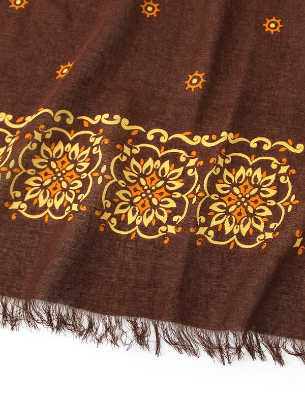 Kapital Linen Rayon Fringe Stole (Habanaja) Scarves