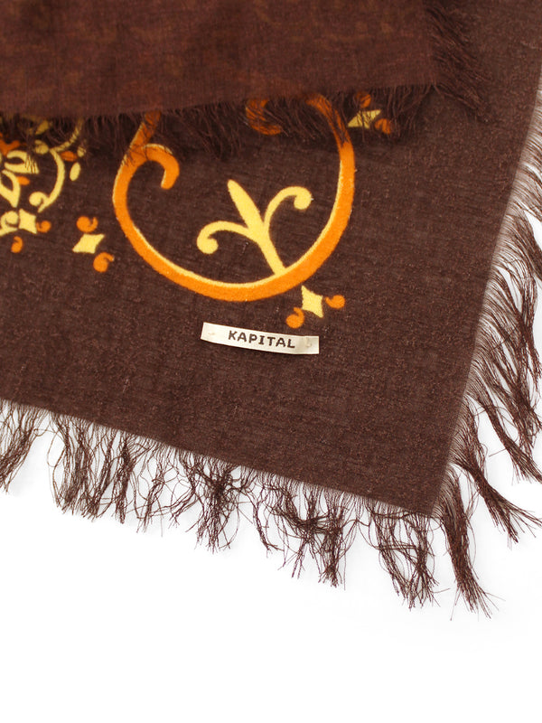 Kapital Linen Rayon Fringe Stole (Habanaja) Scarves